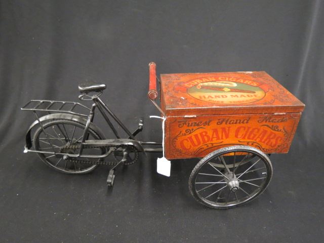 Appraisal: Reproduction Cigar Peddlars Bicycle long neat display piece