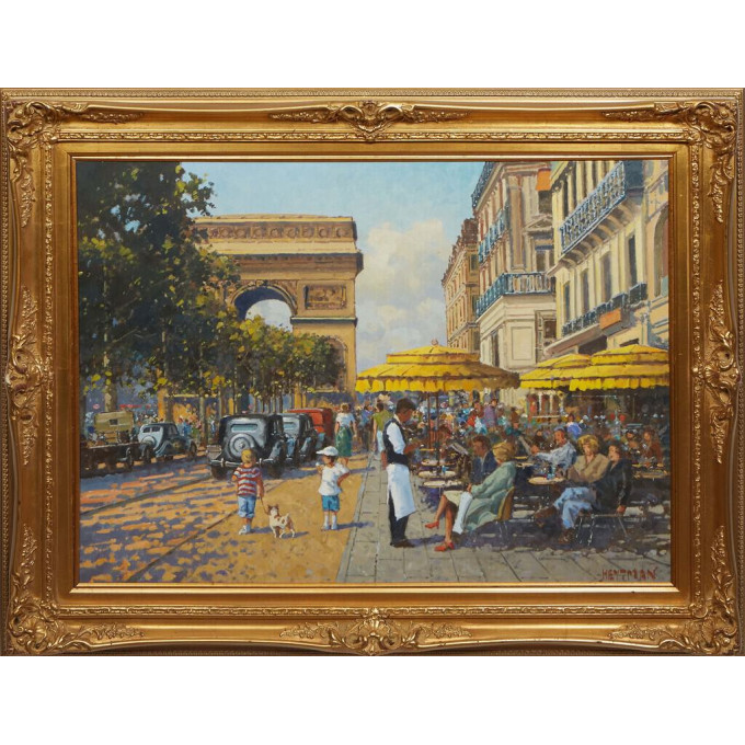 Appraisal: Willem Heytman Netherlands - Ave Champs Elysees Arc de Triomphe