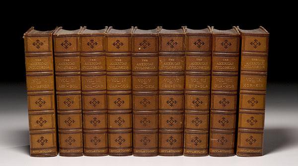 Appraisal: THE AMERICAN CYCLOPEDIA IN VOLUMES PLUS INDEX Ripley George Dana