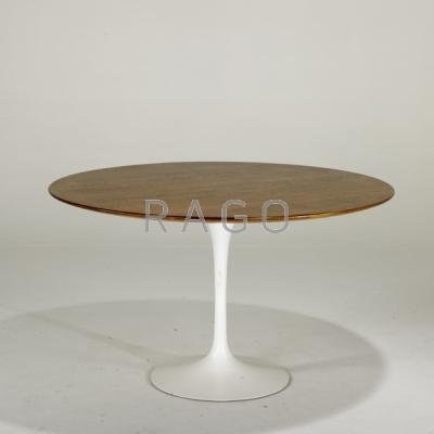 Appraisal: EERO SAARINEN KNOLL INTERNATIONAL Tulip dining table USA s Walnut