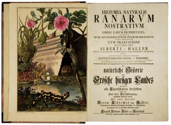 Appraisal: ROESEL von Rosenhof August Johann Historia naturalis ranarum nostratium in