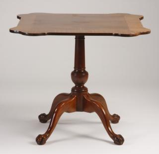 Appraisal: Parquetry inlaid center table Early to mid th century parquetry