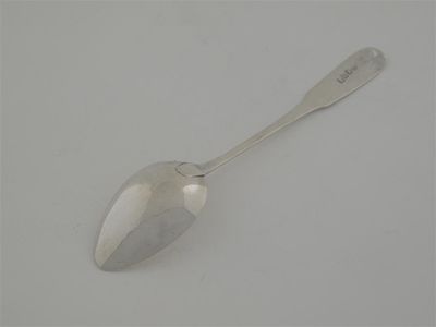 Appraisal: A George IV Scottish provincial oar pattern teaspoon initialled by