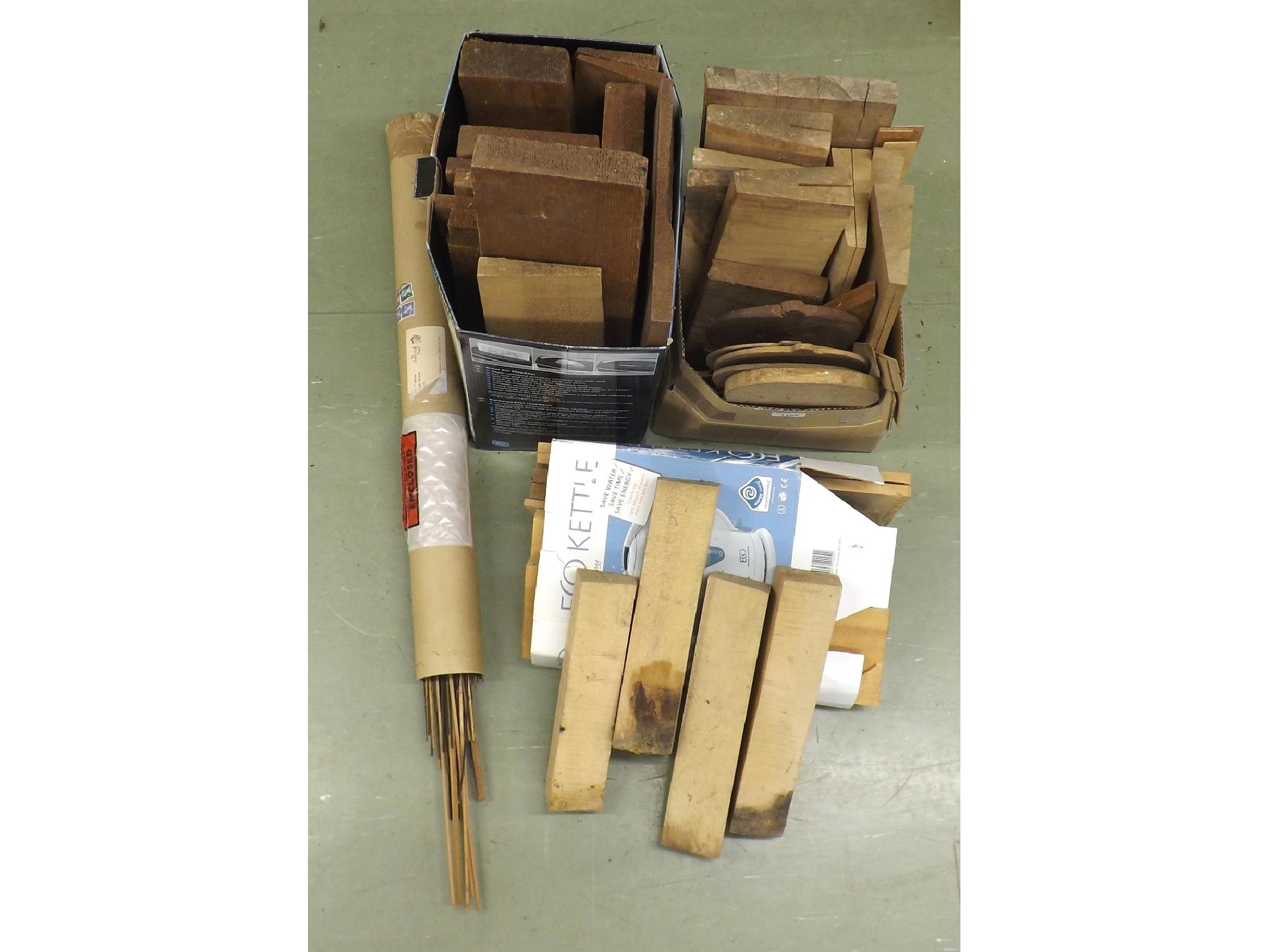 Appraisal: Quantity of spruce and maple stringed instrument making wood also