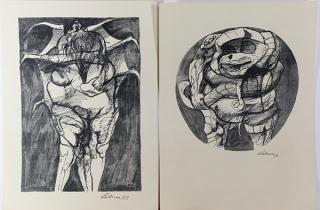 Appraisal: Set of works by Rico Lebrun lot of Rico Lebrun