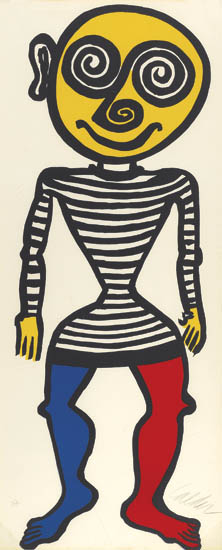 Appraisal: ALEXANDER CALDER Puppet Man Color lithograph on wove paper x