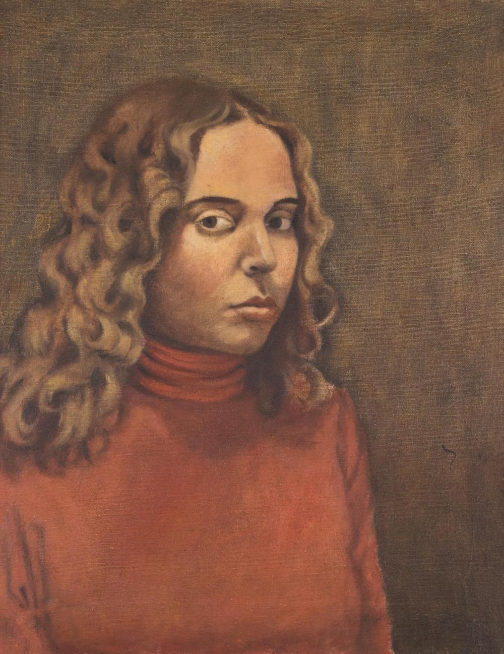 Appraisal: RENE RICKABAUGH Oregon born oil on canvas Pamela portrait of