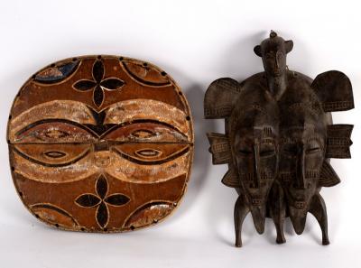 Appraisal: A Baule double mask Ivory Coast cm x cm and