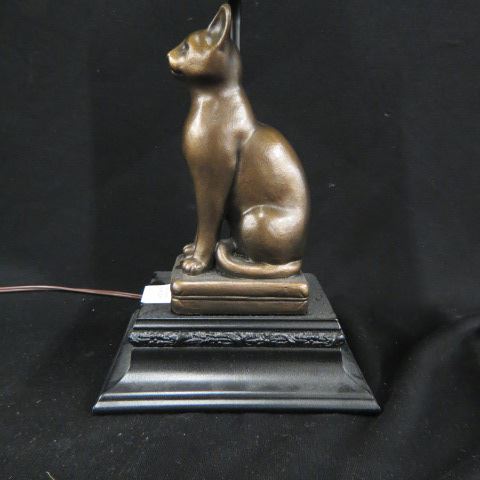 Appraisal: Decorative Lamp with Cat figural cat base