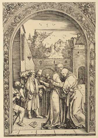 Appraisal: ALBRECHT D RER Joachim and Anna at the Golden Gate