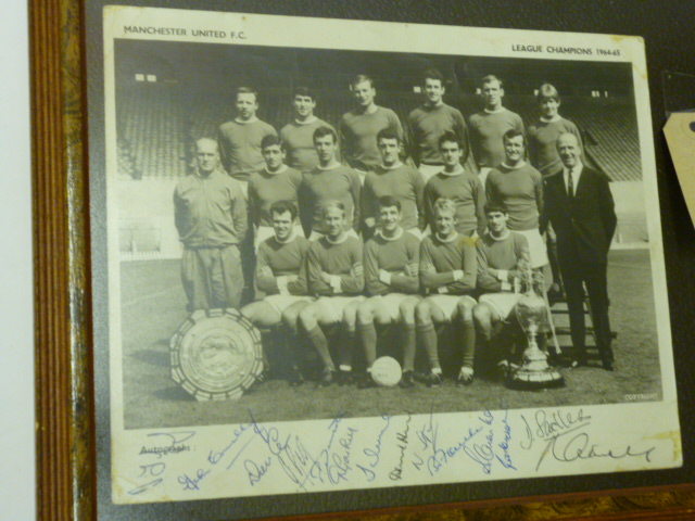 Appraisal: A photograph of Manchester United League Champions - with Alf