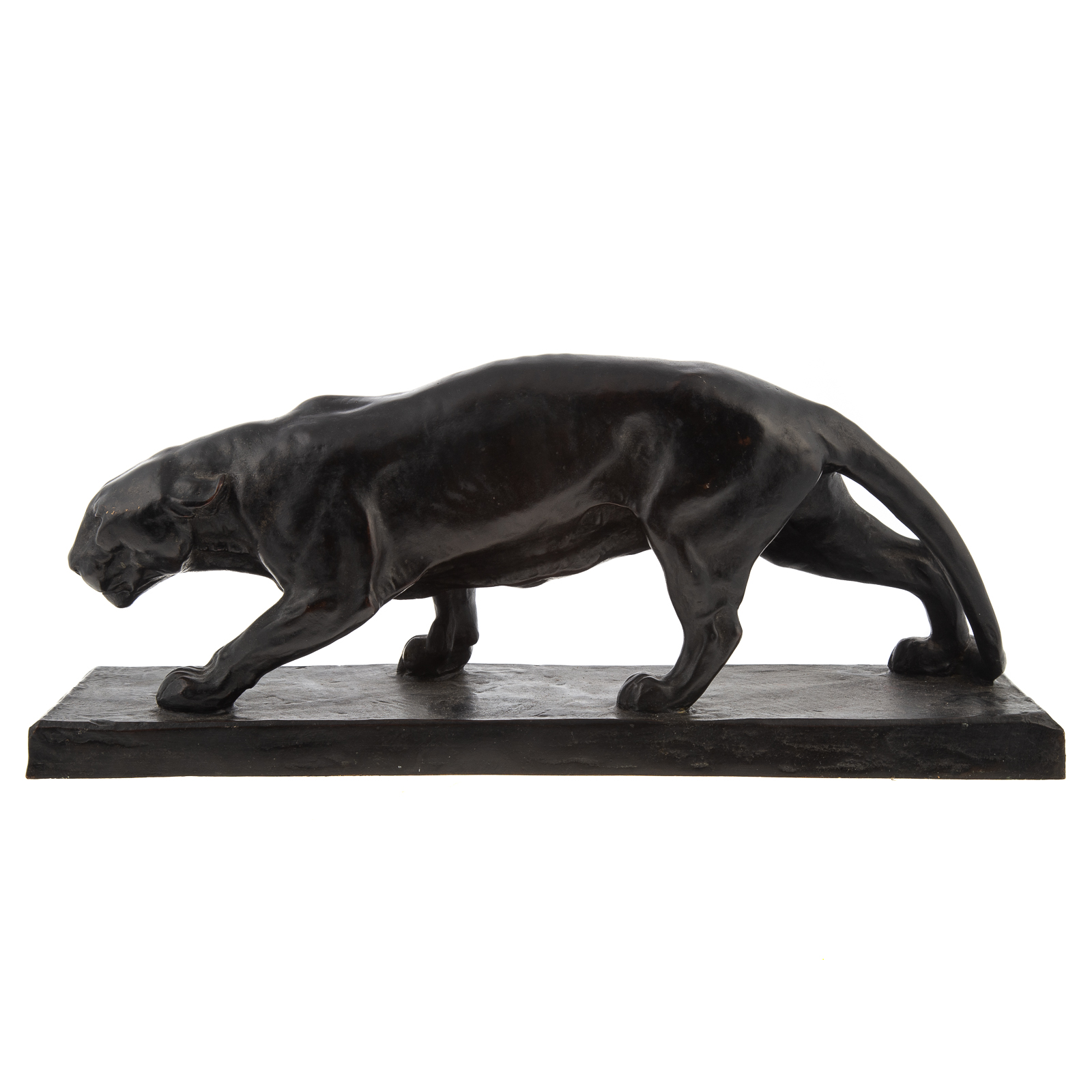 Appraisal: ALBERT WILLE PROWLING PANTHER BRONZE German - Signed on edge