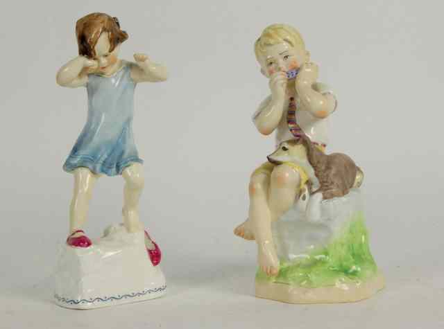 Appraisal: A Royal Worcester figure Wednesday's Child No cm high and