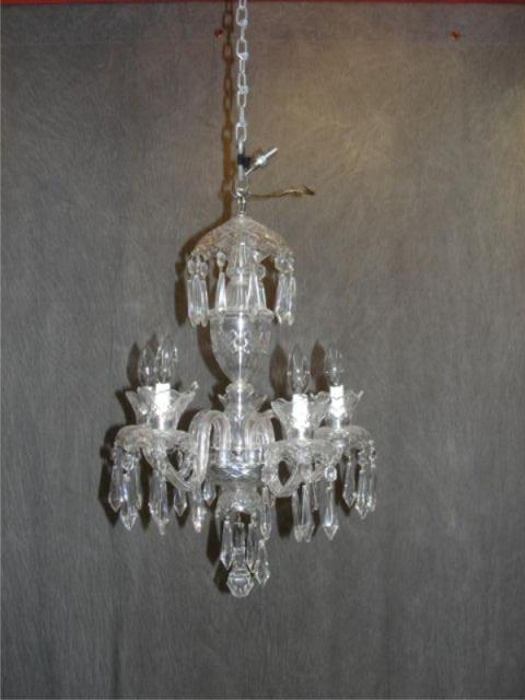 Appraisal: Waterford Crystal Chandelier with Original Box from Ireland together with