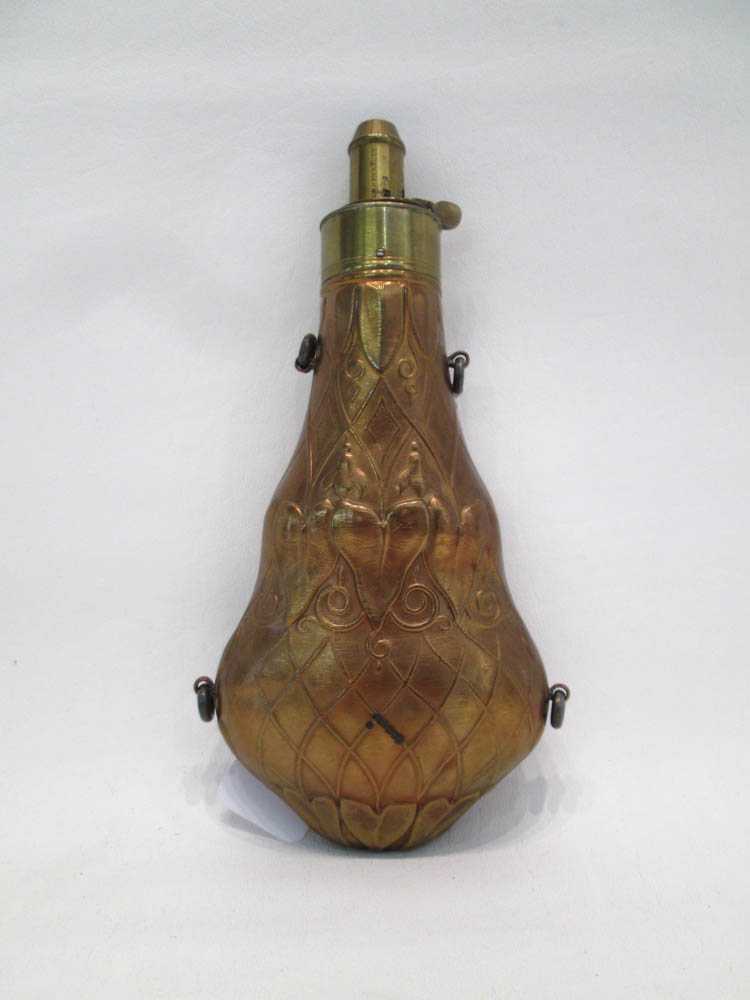 Appraisal: BRITISH BLACK POWDER FLASK G J W Hawksley Sheffield England