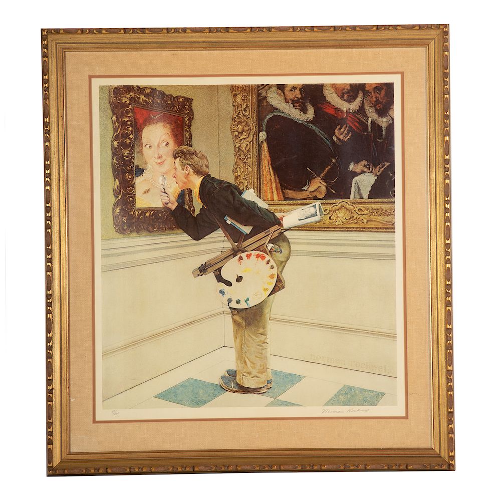 Appraisal: Norman Rockwell The Critic Norman Perceval Rockwell American - Color