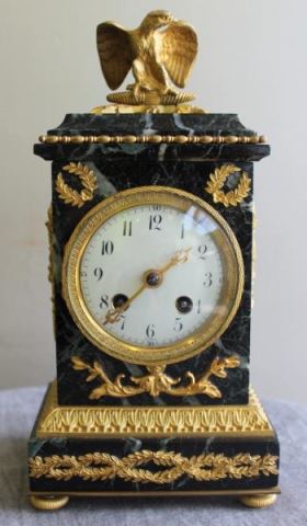 Appraisal: Fine Quality French Ormolu Mounted Empire StyleMarble Clock Movement signed