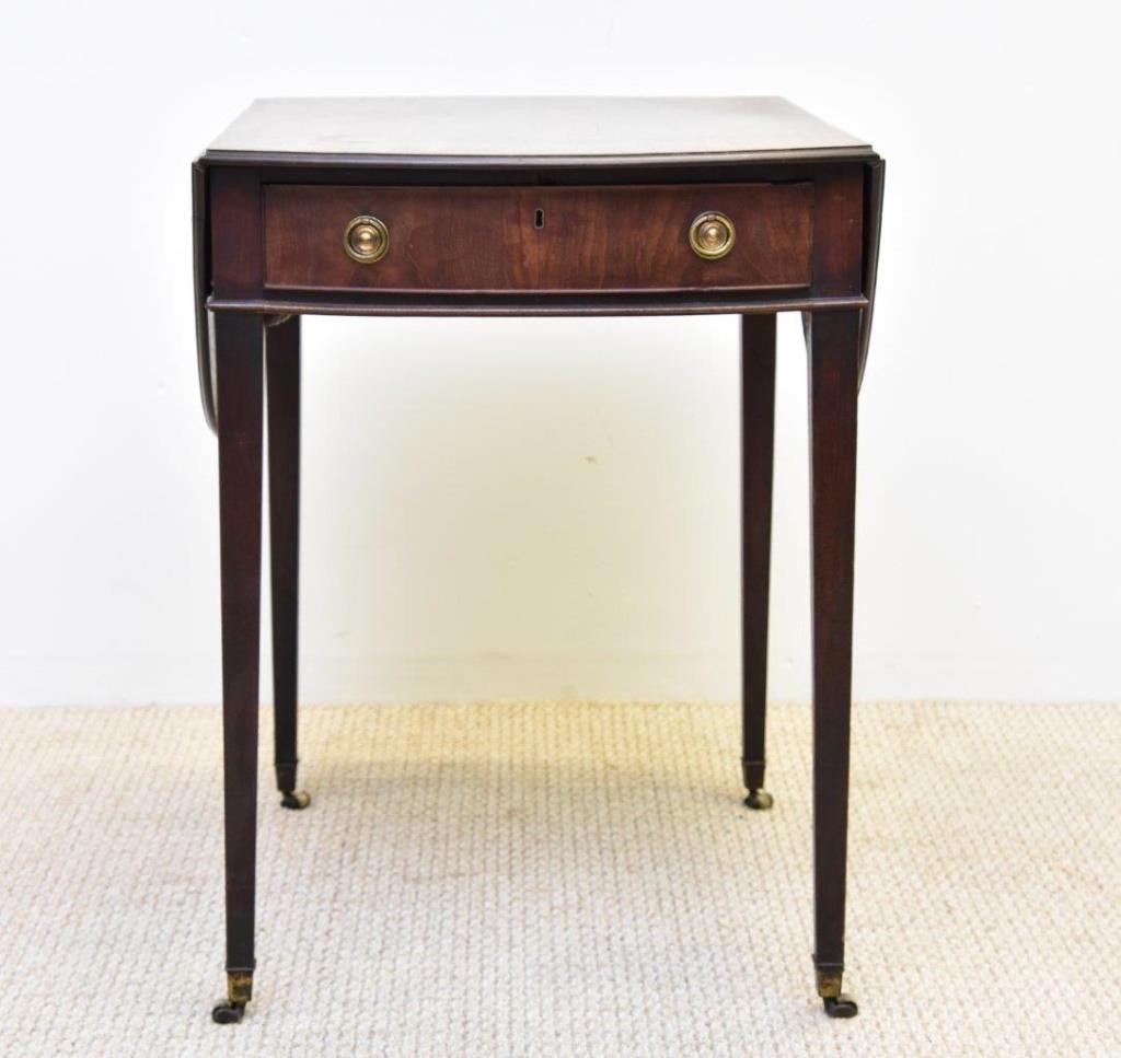 Appraisal: Georgian mahogany Pembroke table circa h x w x d