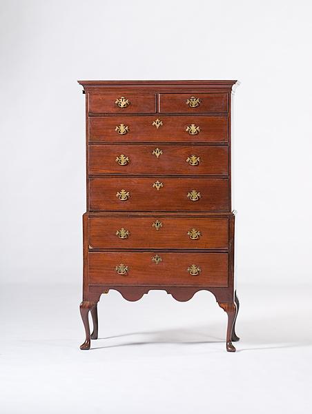 Appraisal: QUEEN ANNE HIGH CHEST English ca - in mahogany and