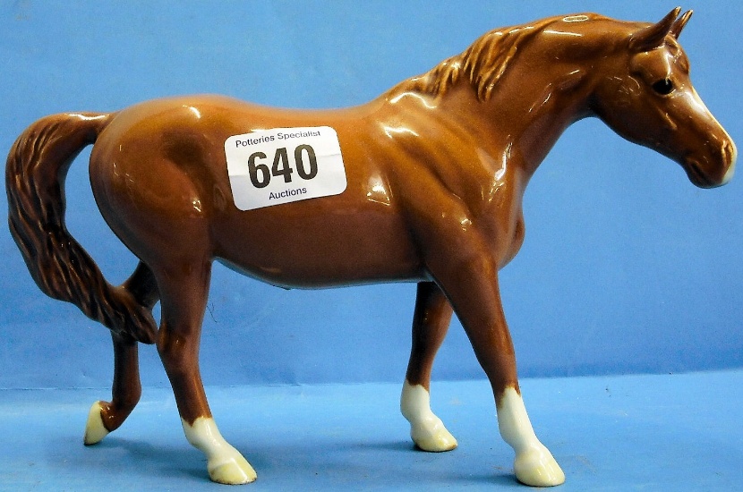 Appraisal: Rare Beswick Chestnut Walking Pony