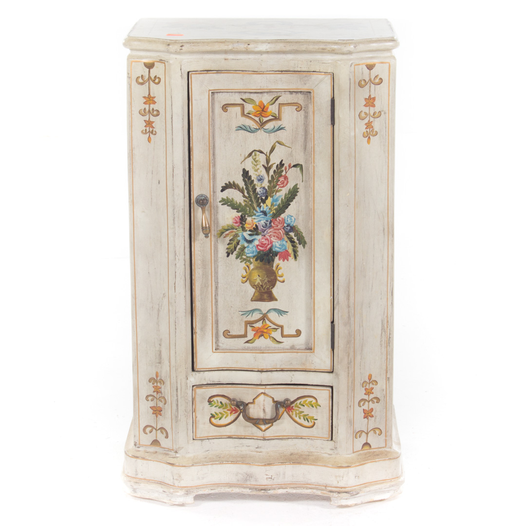 Appraisal: Contemporary painted cabinet