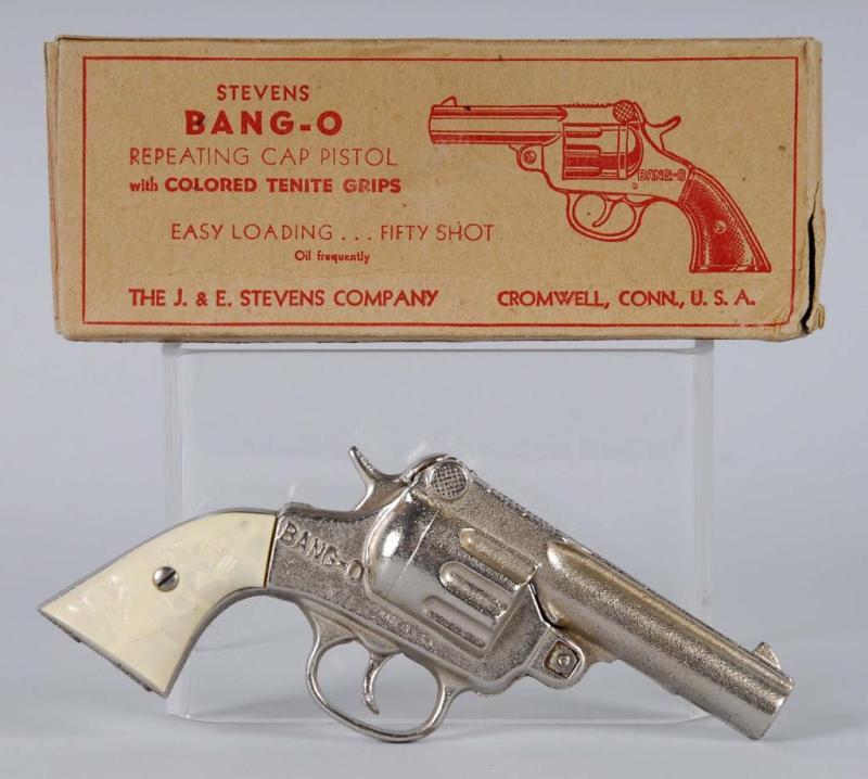 Appraisal: Stevens Bang-O Cap Gun Description Grips are warped at the