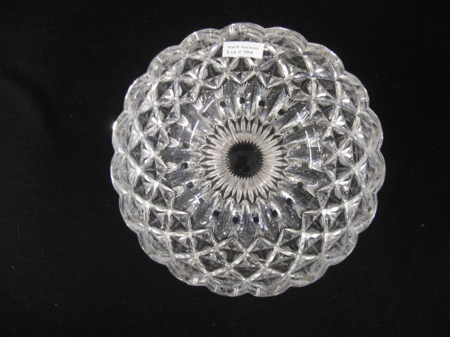 Appraisal: Cut Glass Bowl brilliant period elaborate design scallop rim