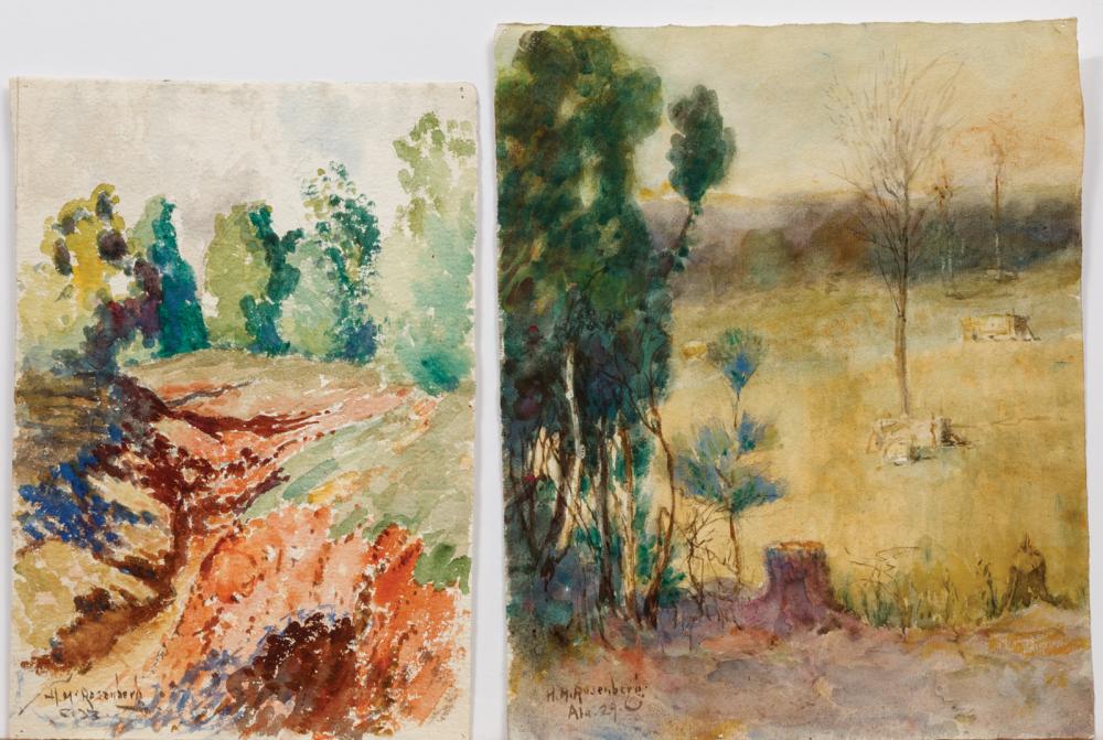 Appraisal: Henry Mortikar Rosenberg American - Landscapes - watercolors on paper