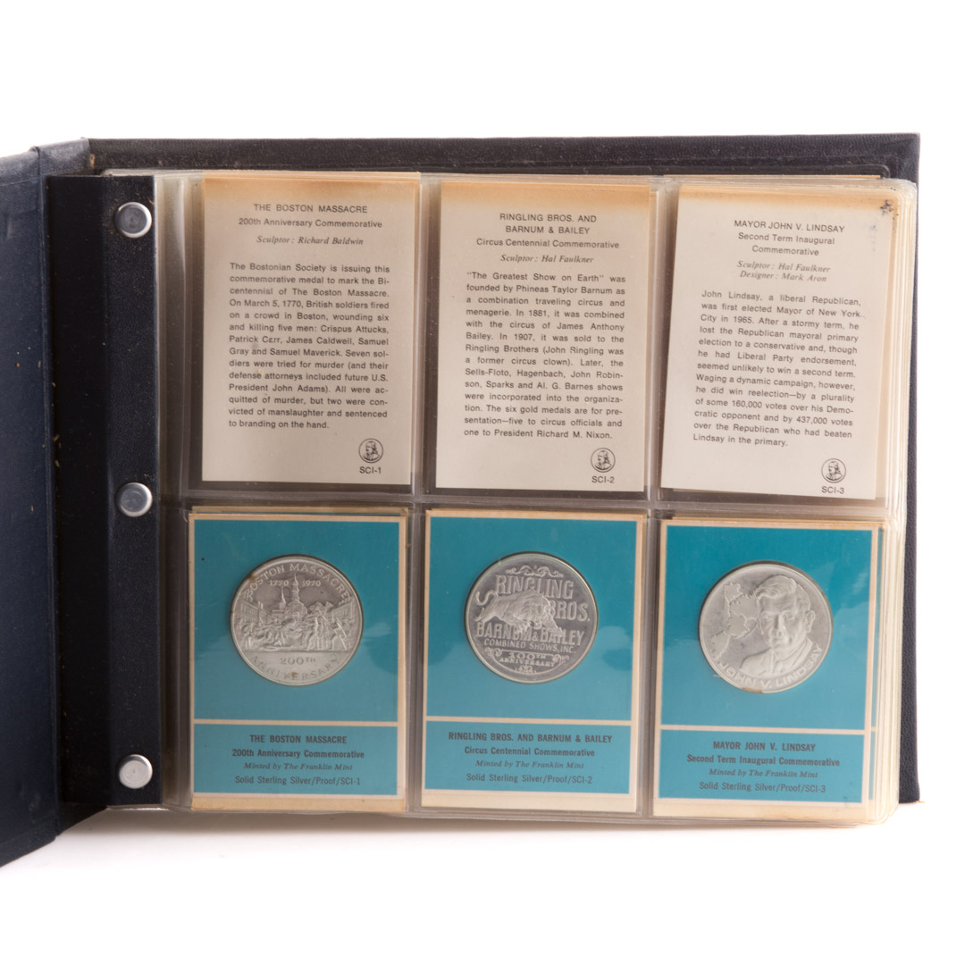 Appraisal: US Franklin Mint Album - Silver Proofs Franklin Mint Album