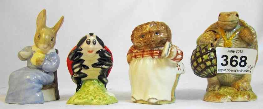 Appraisal: Royal Albert Beatrix Potter Figures Mother Ladybird Mr Aldeman Plotonomy