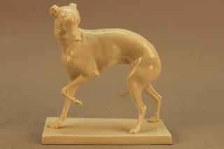 Appraisal: Rare Nymphenburg Porcelain Whippet Model ' ' Marked on the