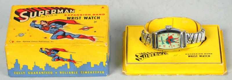 Appraisal: Superman Character Wrist Watch Circa Made by Bradley Watch has