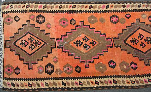 Appraisal: A Turkish kilim size approximately ft x ft