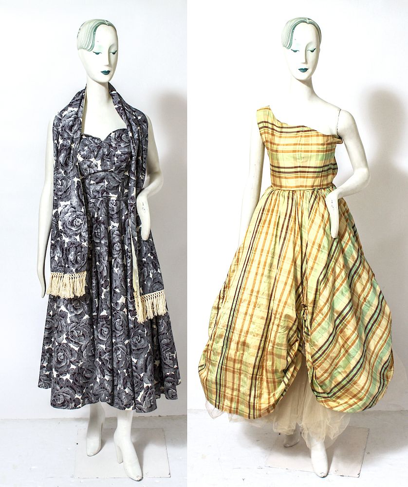 Appraisal: Ladies' Vintage Fashion c Two Dresses Vintage ladies' fashion two