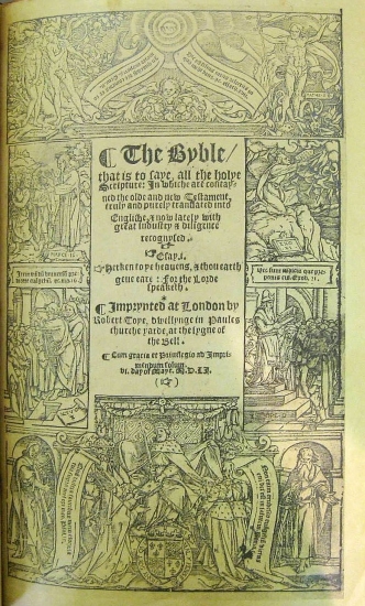 Appraisal: MATTHEW BIBLE The Byble that is to saye all the