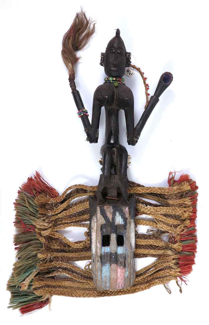 Appraisal: CARVED AFRICAN DOGON SATIMBE MASK - MALI LBS '' x