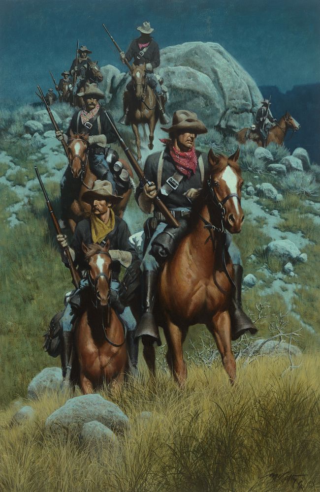 Appraisal: Frank McCarthy With Carbines Drawn Frank McCarthy With Carbines Drawn