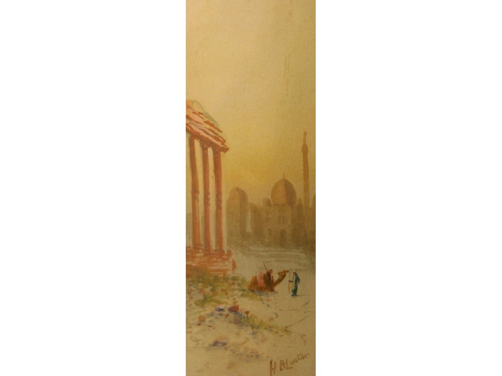 Appraisal: H A Linton Arabic scenes watercolours a pair signed cm