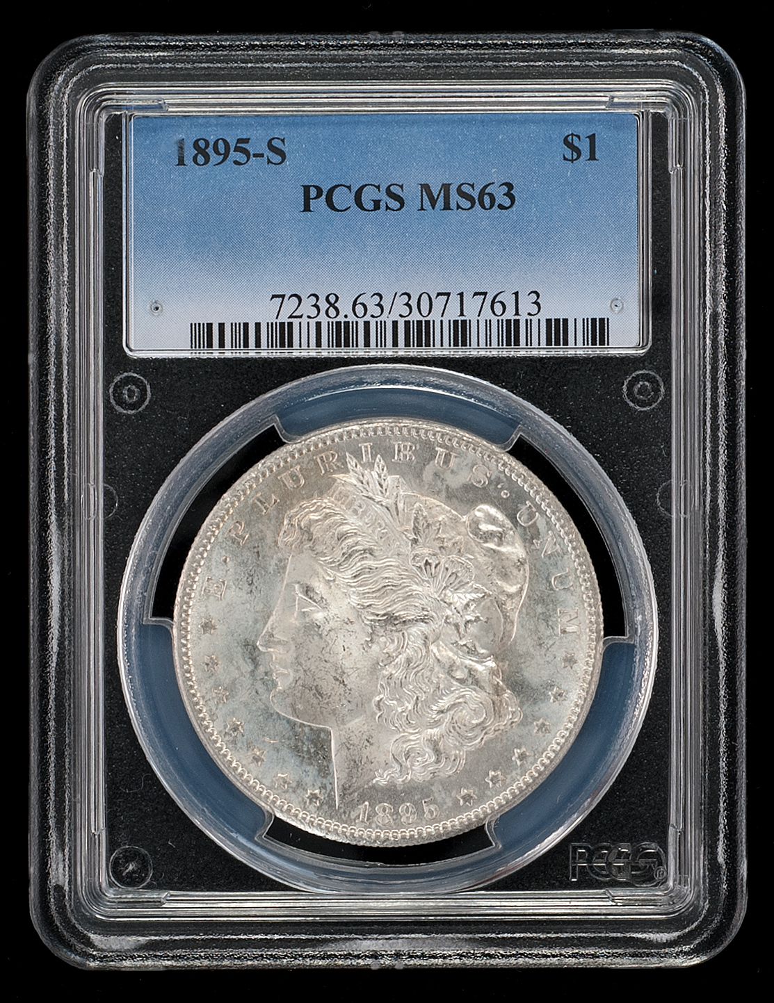 Appraisal: -S U S MORGAN SILVER DOLLAR PCGS graded MS-