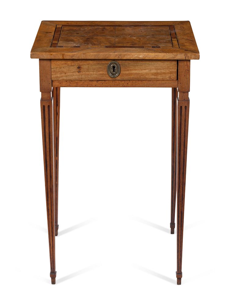 Appraisal: A Directoire Fruitwood Side Table A Directoire Fruitwood Side Table