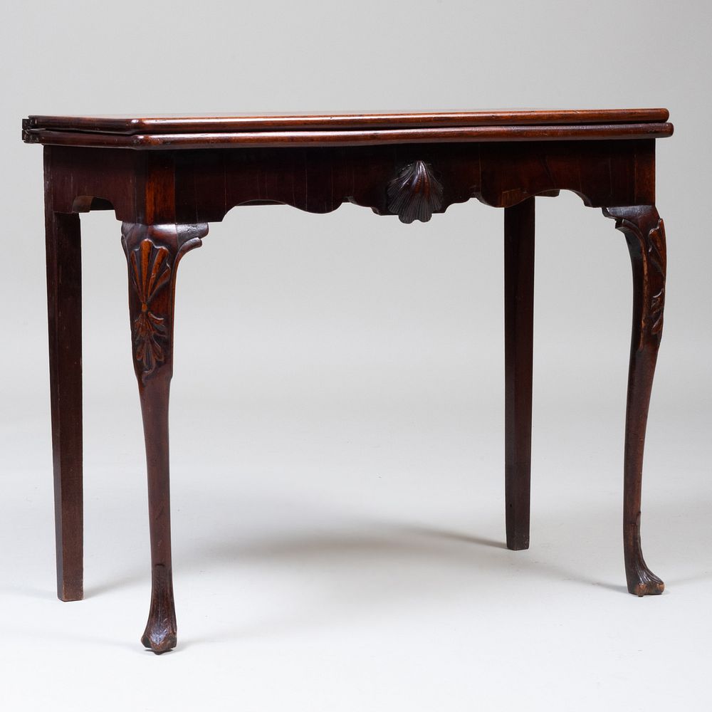 Appraisal: George I Mahogany Card Table x x in open x