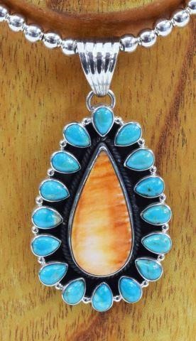 Appraisal: Southwest sterling silver pendant Dan Dodson Santa Fe th c