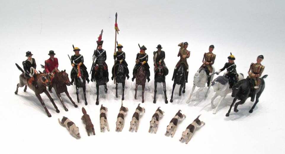 Appraisal: COLLECTION OF COLLECTIBLE BRITAIN'S FIGURES from sets Cossacks horsemen Full