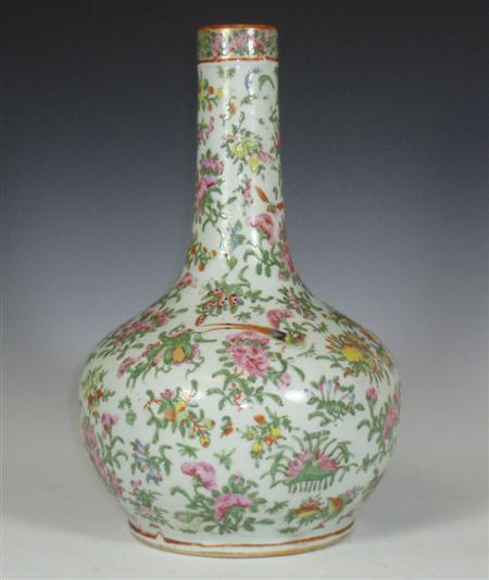 Appraisal: A th century Chinese Canton vase of bottle shape decorated