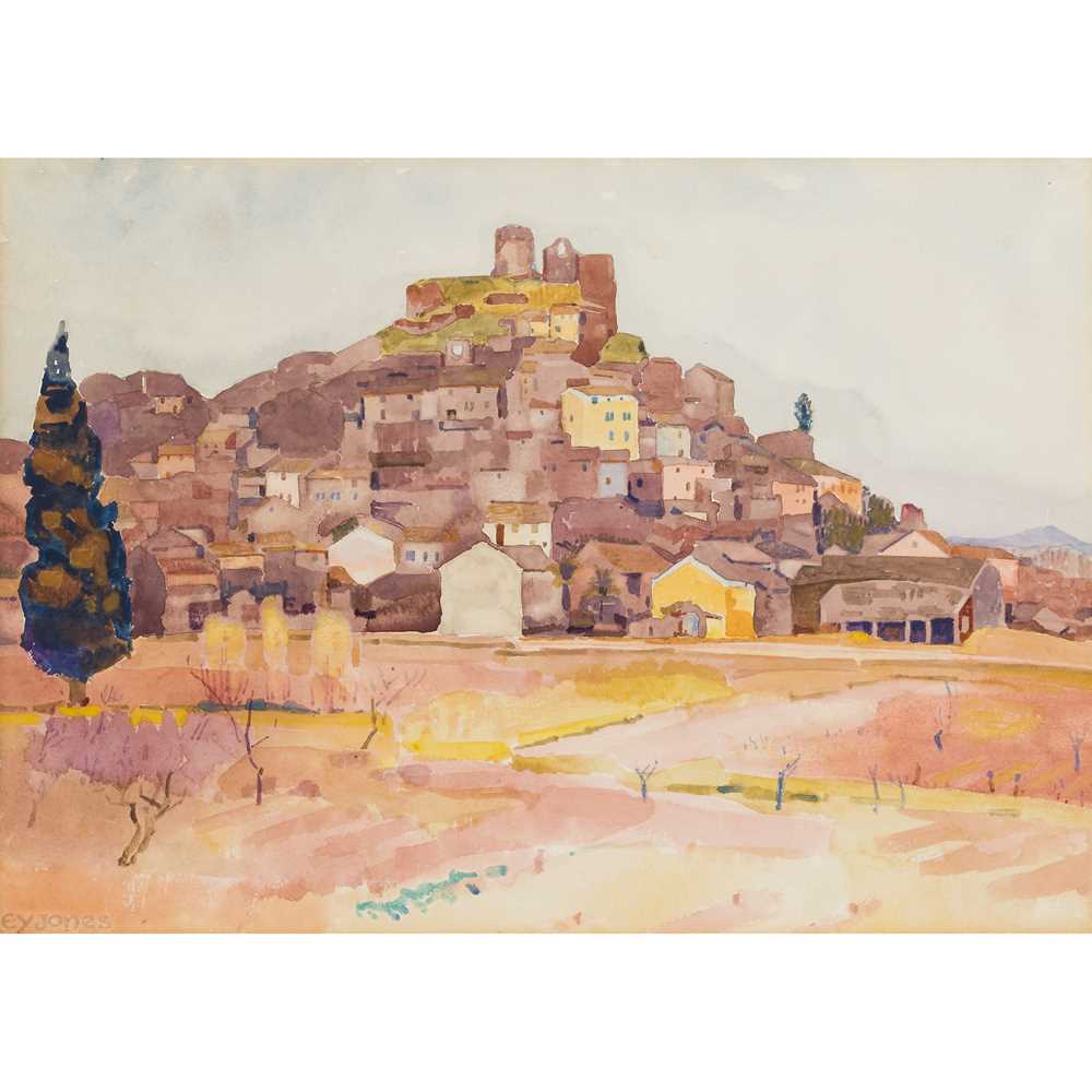 Appraisal: ERNEST YARROW JONES BRITISH - PROVENCAL TOWN watercolour signed and