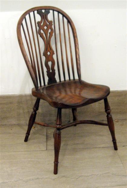 Appraisal: Set of ten English oak Windsor chairs th century Two