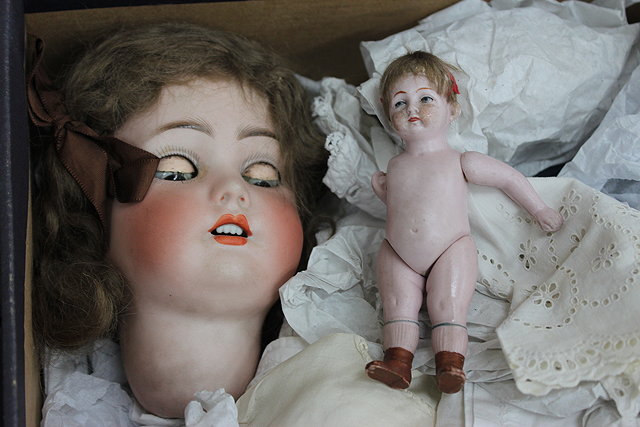 Appraisal: A SIMON HALBIG NO GERMAN MADE BISQUE HEADED DOLL dismantled