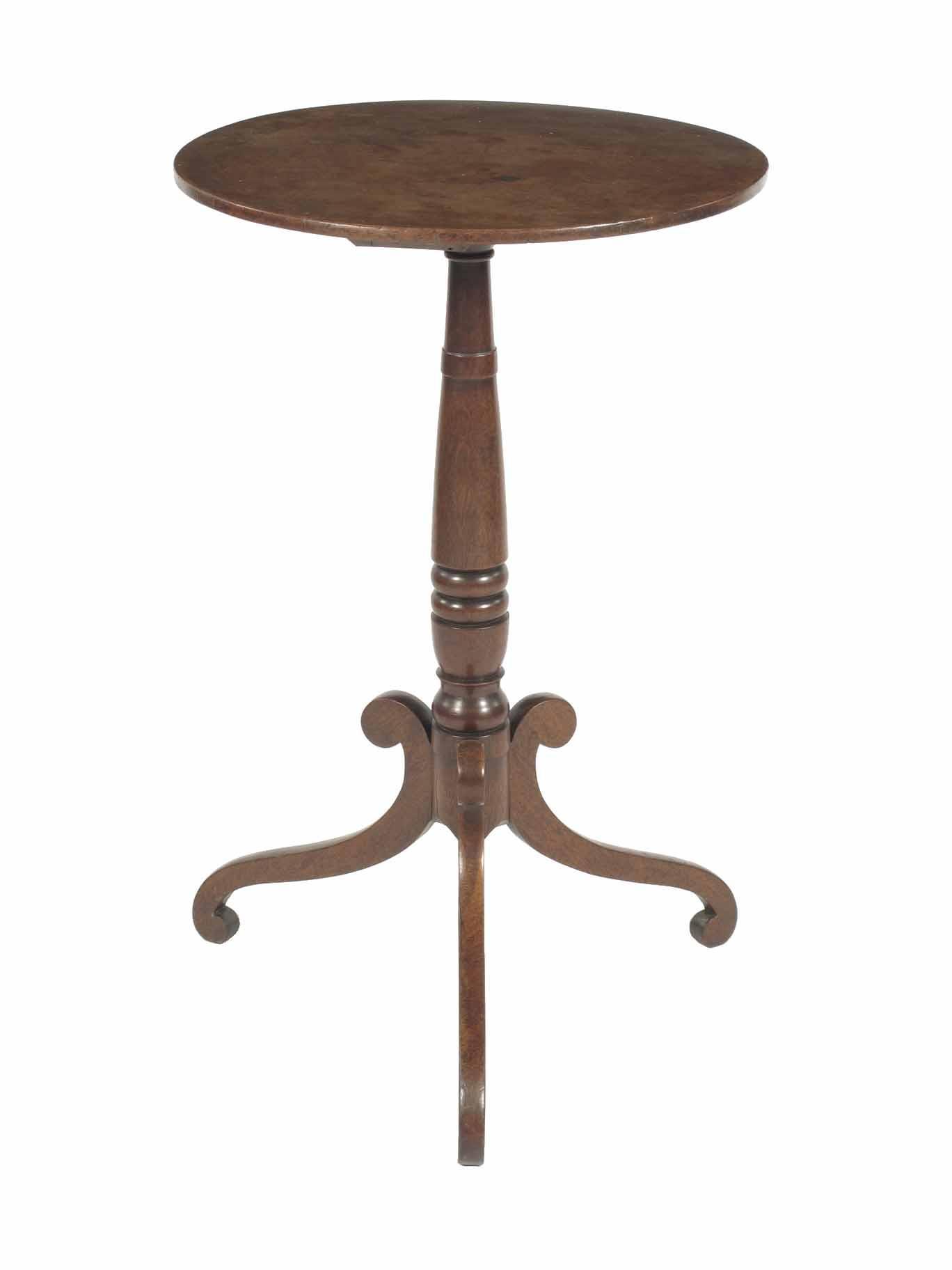 Appraisal: A Victorian mahogany tripod table