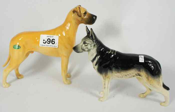 Appraisal: Beswick Great Dane Ruler of Oxborough and Alsation Ulrica of