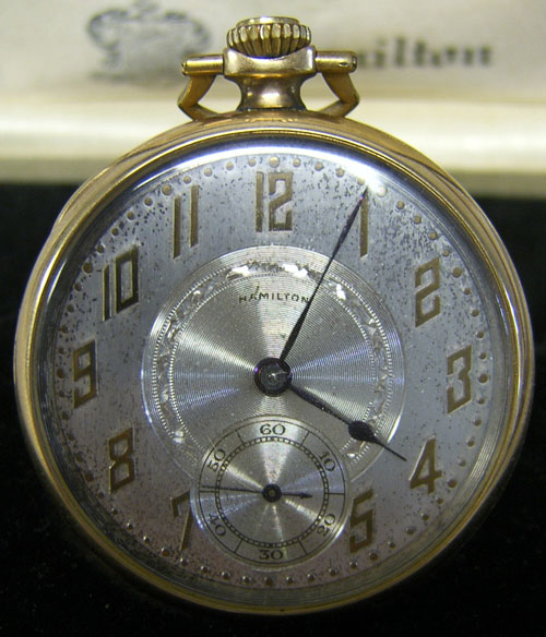 Appraisal: Hamilton -jewel open face pocket watch model no with original